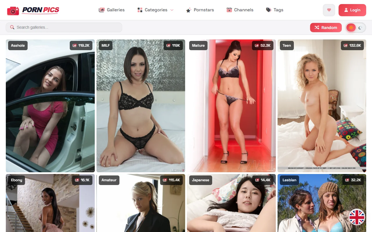 Screenshot of Pornpics